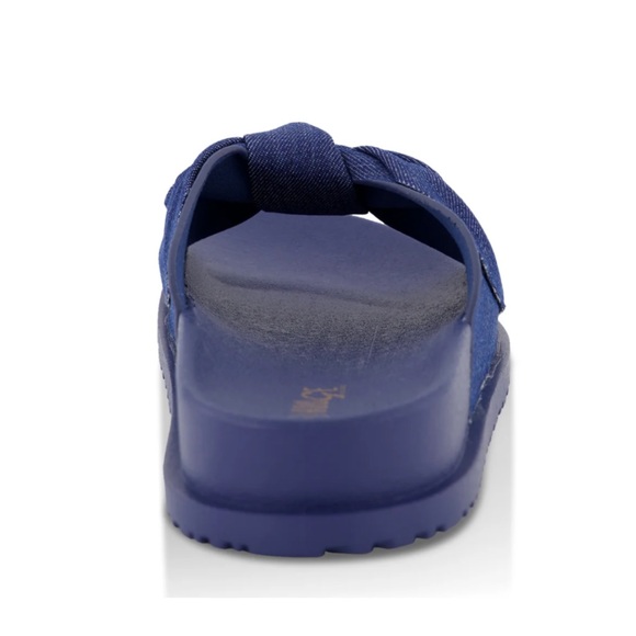 New Denim Knotted Glam Slides - Picture 4 of 6